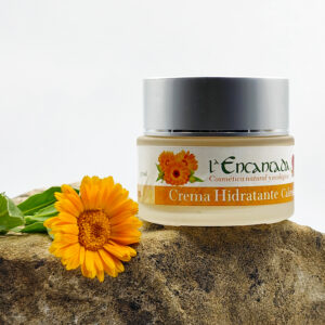 Crema facial hidratante de caléndula. Pieles jóvenes.