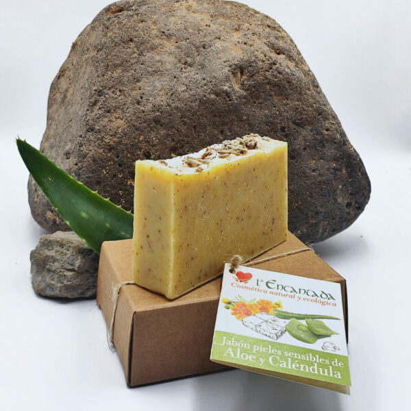 Aloe and calendula soap