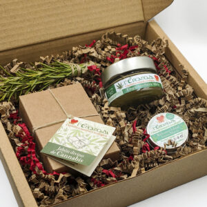 Ecopack Sport CBD, en una caja de cartón reciclado.